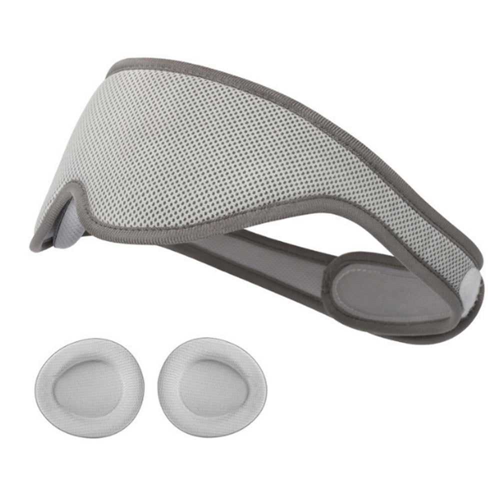 Light Blocking Sleep Eye Mask Adjustable Sleeping Mask for Travel Nap Light Grey