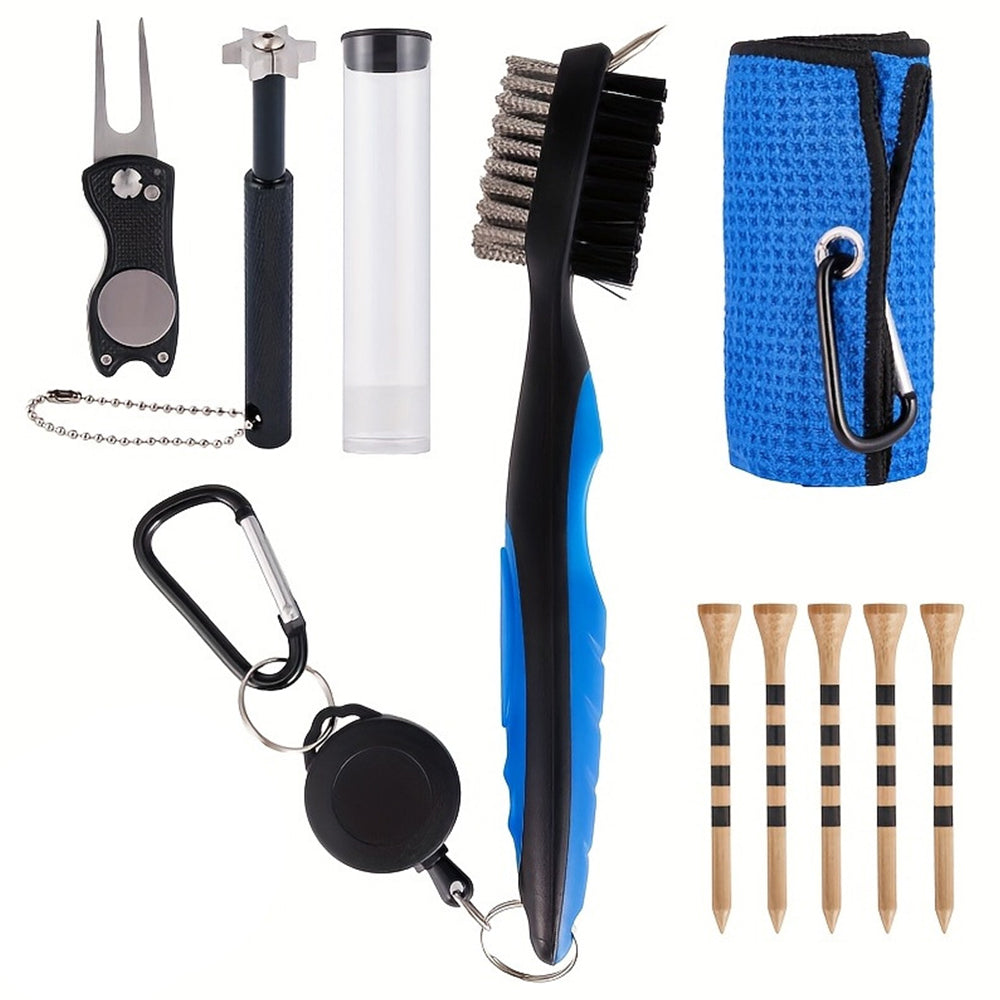 Golf Club Cleaning Kit Groove Cleaning Set Golf Accessories Blue