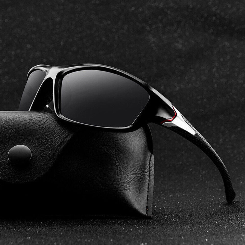 Polarized UV Sunglasses �Sports & Fishing Glasses for Travel Outdoors Black