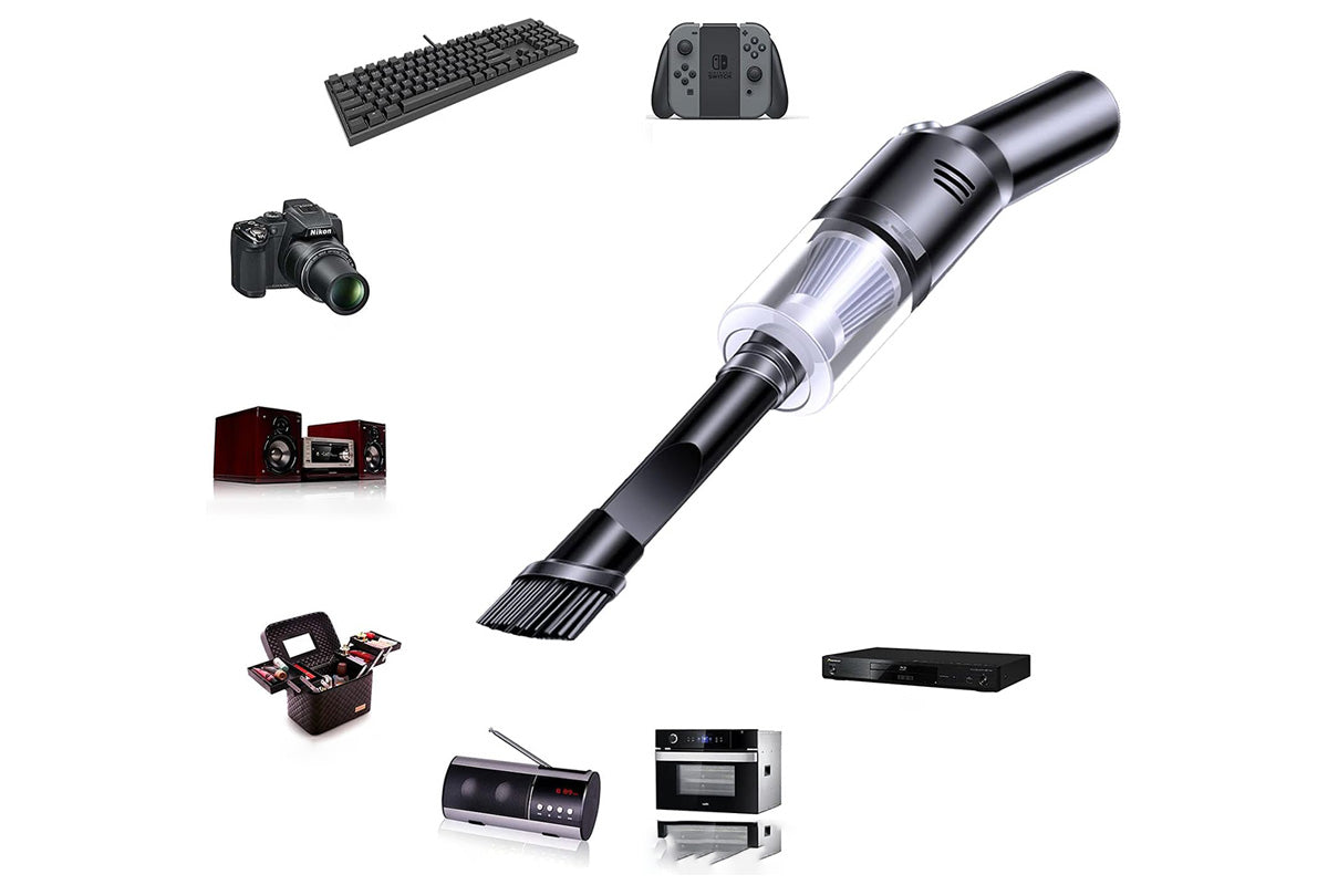 Portable Car Vacuum 12000PA Handheld Vacuum Cleaner for Car Home Office Pet -Black
