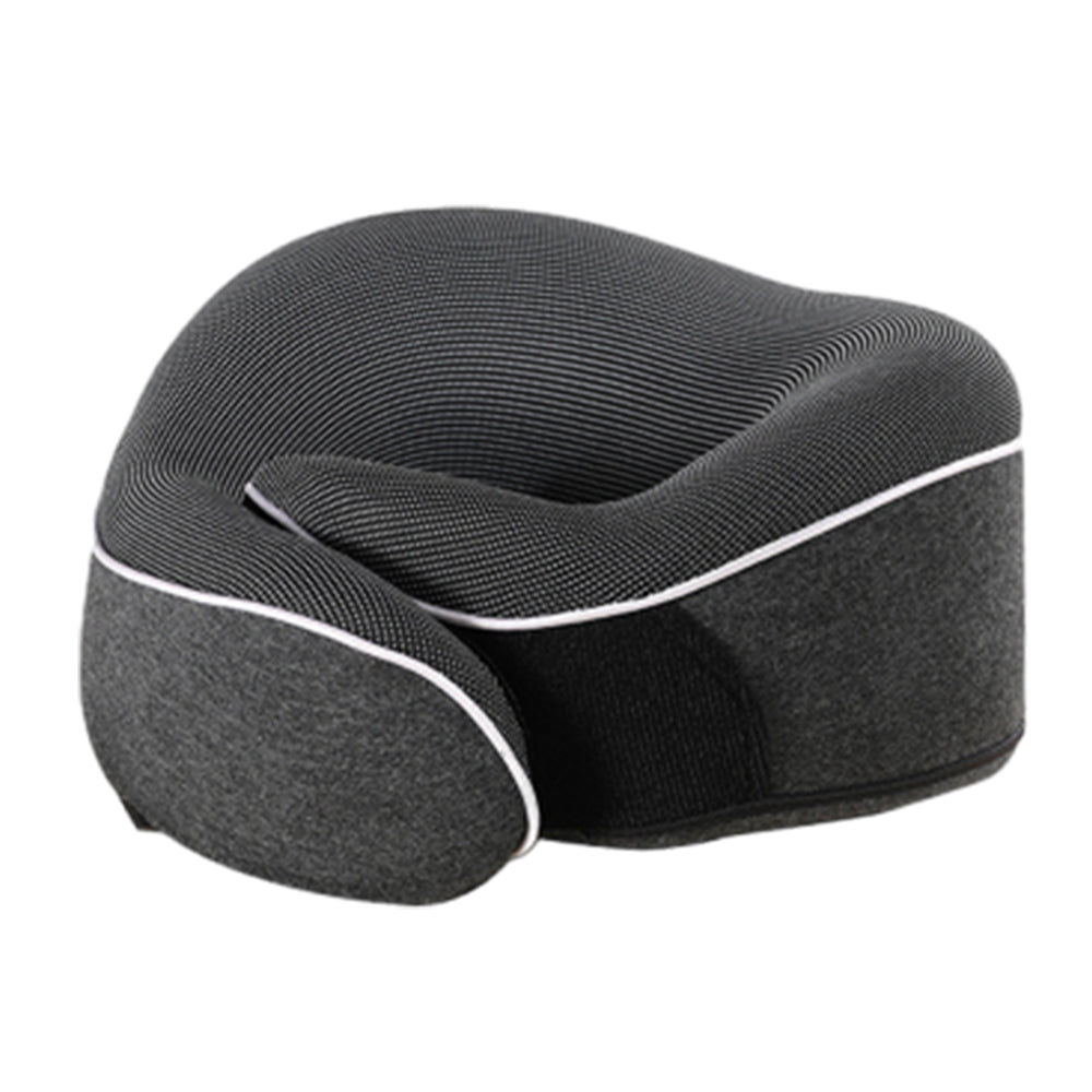 Travel Neck Pillow Memory Foam Airplane Pillow Dark Grey