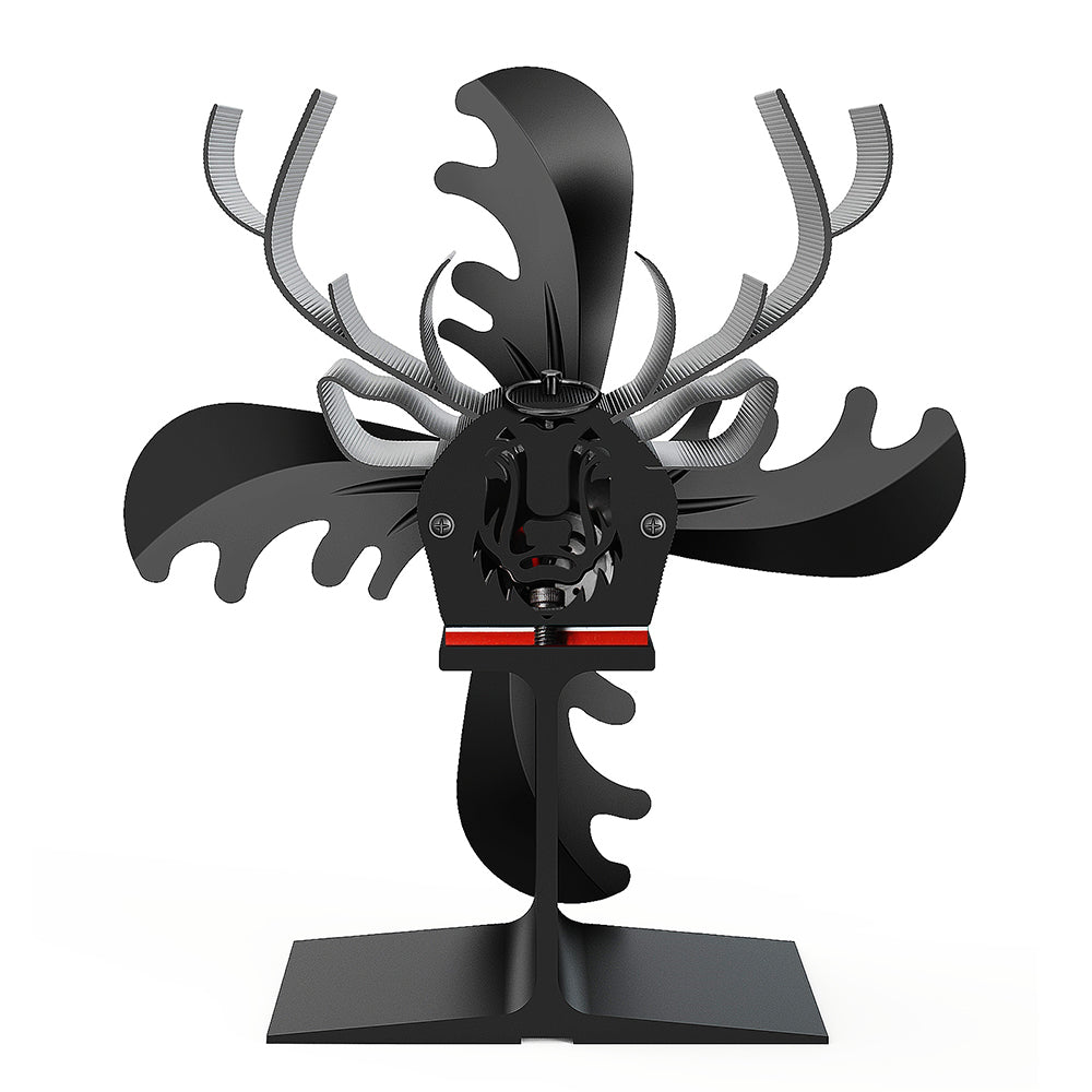 4-Blade Fireplace Stove Fan Wood Top Burner Self-Powered Ecofan