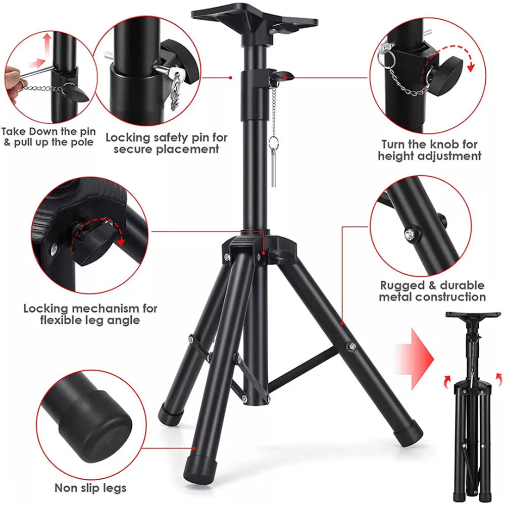 Adjustable Speaker Floor Stand Triangle Speaker Holder for Family Stage Meeting Room