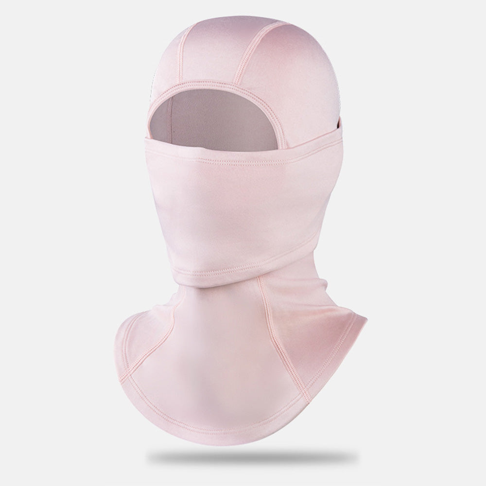 Winter Warm Face Mask Headgear Outdoor Sports Cap Pink