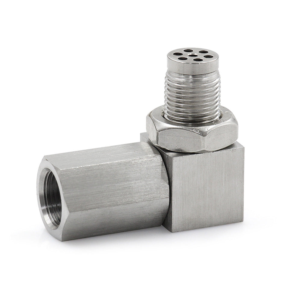 90 Degree Extender Adapter Oxygen O2 Sensor Spacer Bung Extension Catalytic Converter