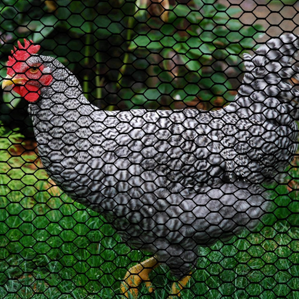 3-Meter Black Plastic Barrier Mesh Fence Keep Away Poultry Dogs Rabbit Snake