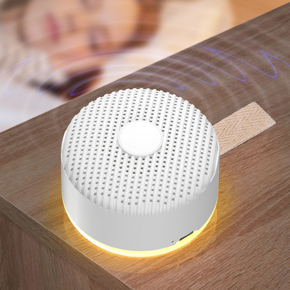 Portable White Noise Machine with 12 Soothing Sounds Rechargeable Sleeping Aid with Night Light