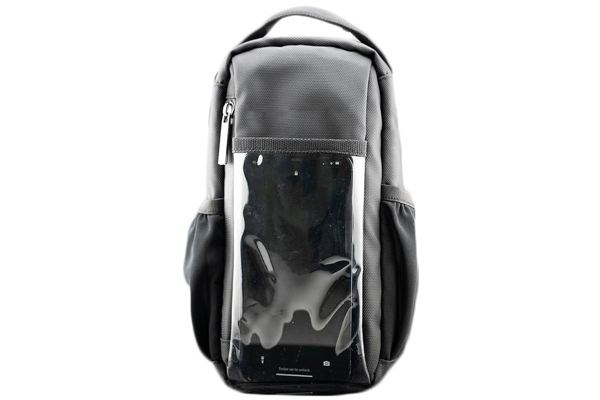Gym Water Bottle Carrier Fitness Crossbody Sling Touchscreen Window Bag