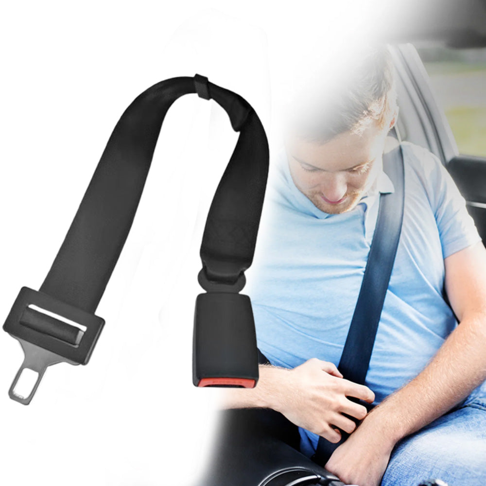 2Pcs Adjustable Car Safety Belt Extender Seat Buckle Belt Car Lengthening Strap