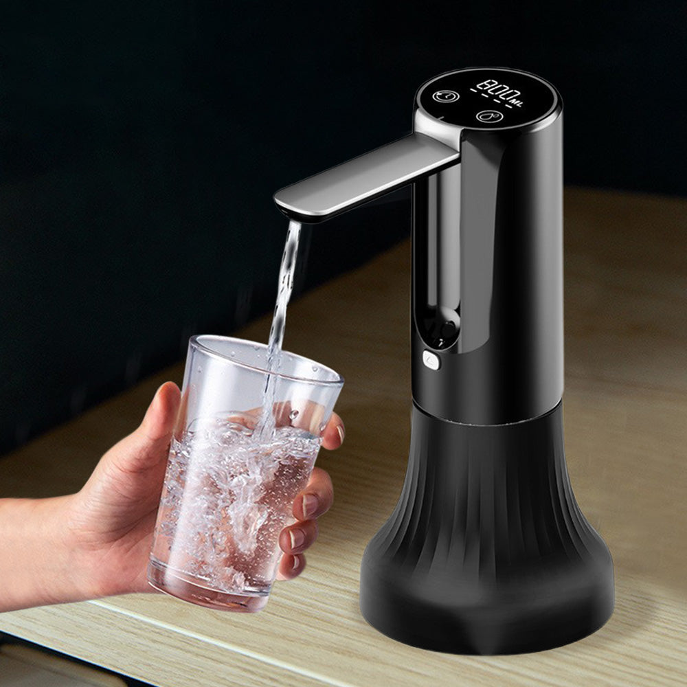 Digital Automatic Water Pump USB Rechargeable Water Dispenser Black