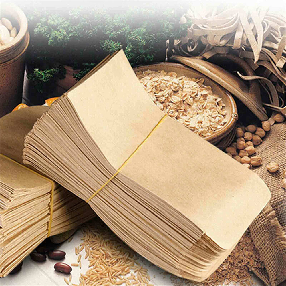 100-Pack Kraft Paper Seed Envelopes Garden Home Storage Bags Mini Envelopes 6x11cm for Seeds Jewelry