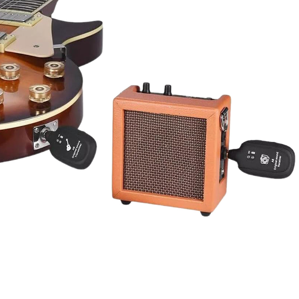 2.4GHz Wireless Guitar System USB Rechargeable Audio Transmission for Acoustic Electric Guitar Bass Keyboard