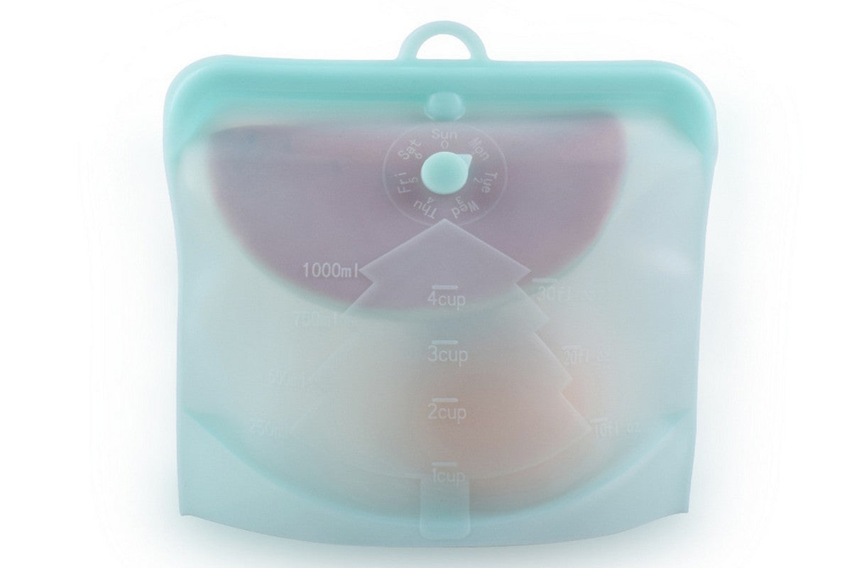 Dishwasher Safe Reusable Storage Bags fresh-keeping bag-Blue