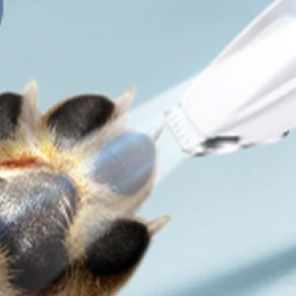 Dog Paw Trimmer with LED Light Rechargeable Pet Hair Clippers for Small Dogs Cats Pink