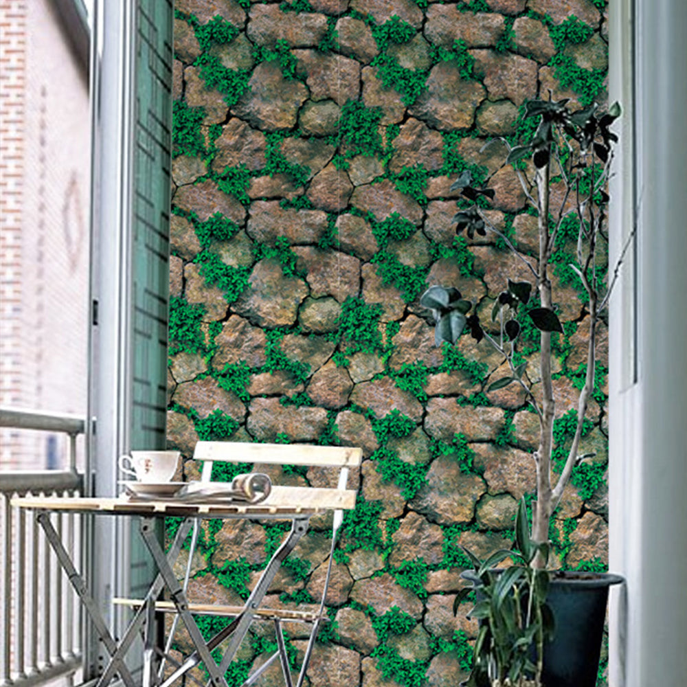 10M 3D Natural Brick Stone Wallpaper Self Adhesive Wall Sticker -Style 3