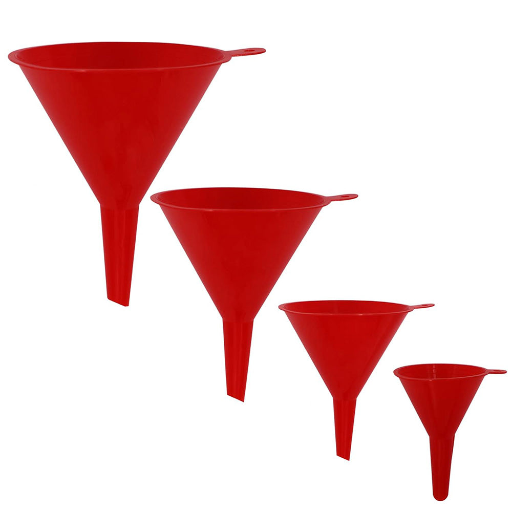 5Pcs Set Plastic Oil Funnels for Car Flexible Funnel with Hose for Gas Fuel Liquid Transfer