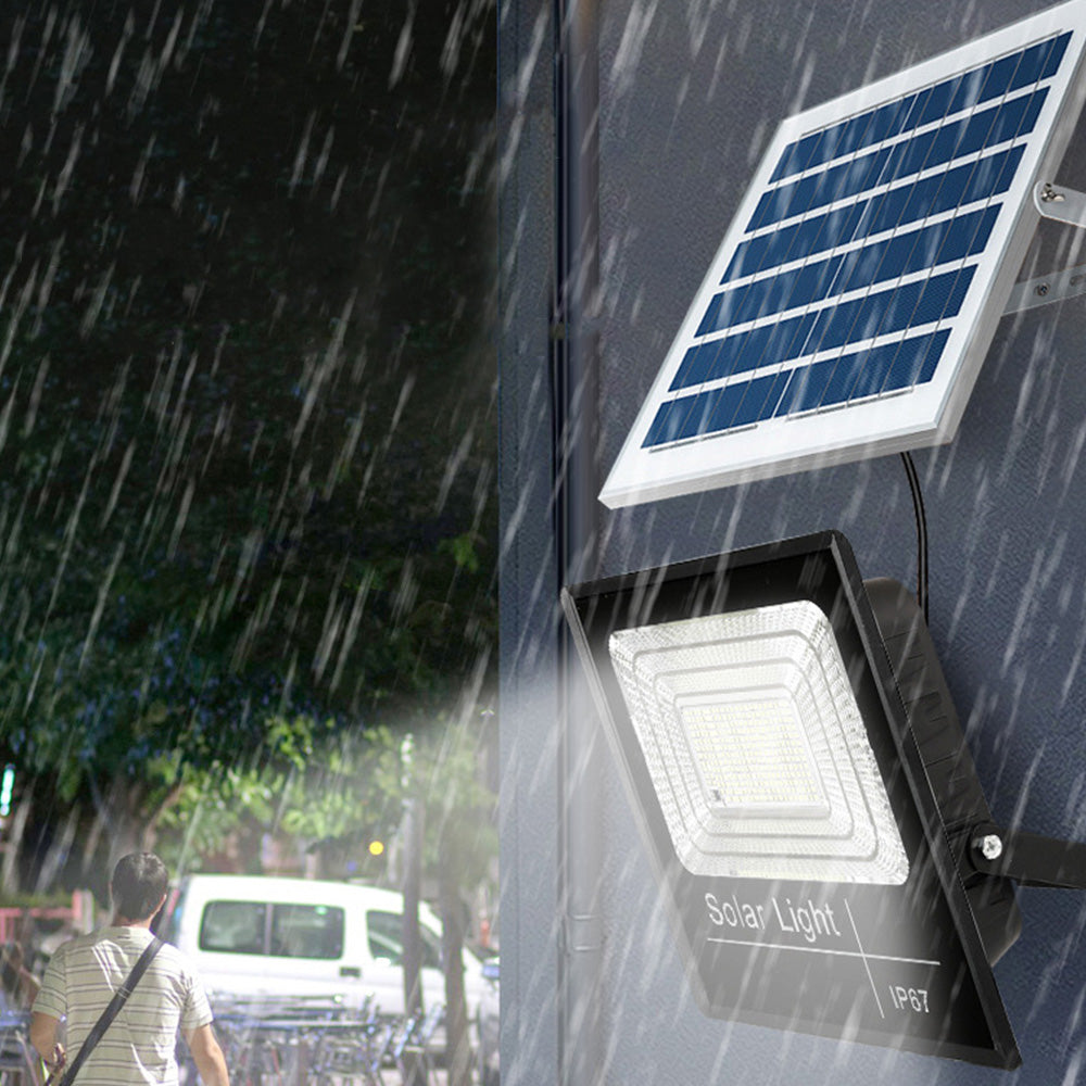 100W Solar LED Flood Light Water Resistance Outdoor Spotlight Garden Yard Lamp