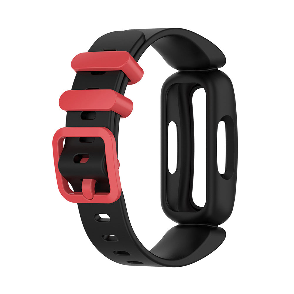 2Pcs For Fitbit Ace 3 Replacement Wristband Kids Silicone Watch Straps Black