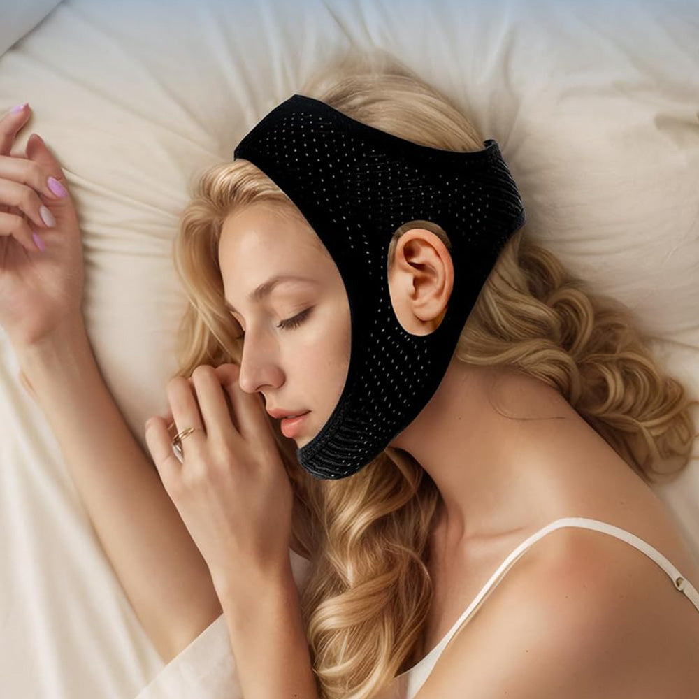 Anti-Snor Chin Strap for Sleeping Stop Snoring Apnea Belt Jaw Support Tape