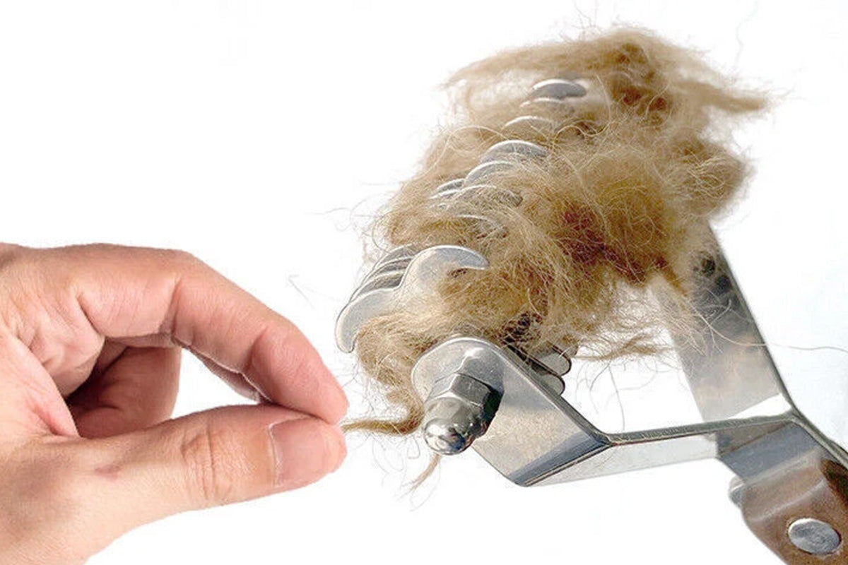 Large 2-Sided Undercoat Rake For Dogs And Cats Pet Grooming Brush Dematting Comb