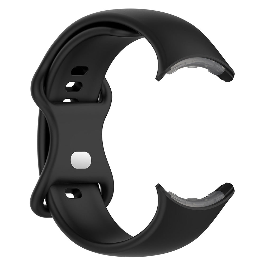For Google Pixel Watch 1 / 2 Soft Replacement Strap Silicone Sport Watch Band Black