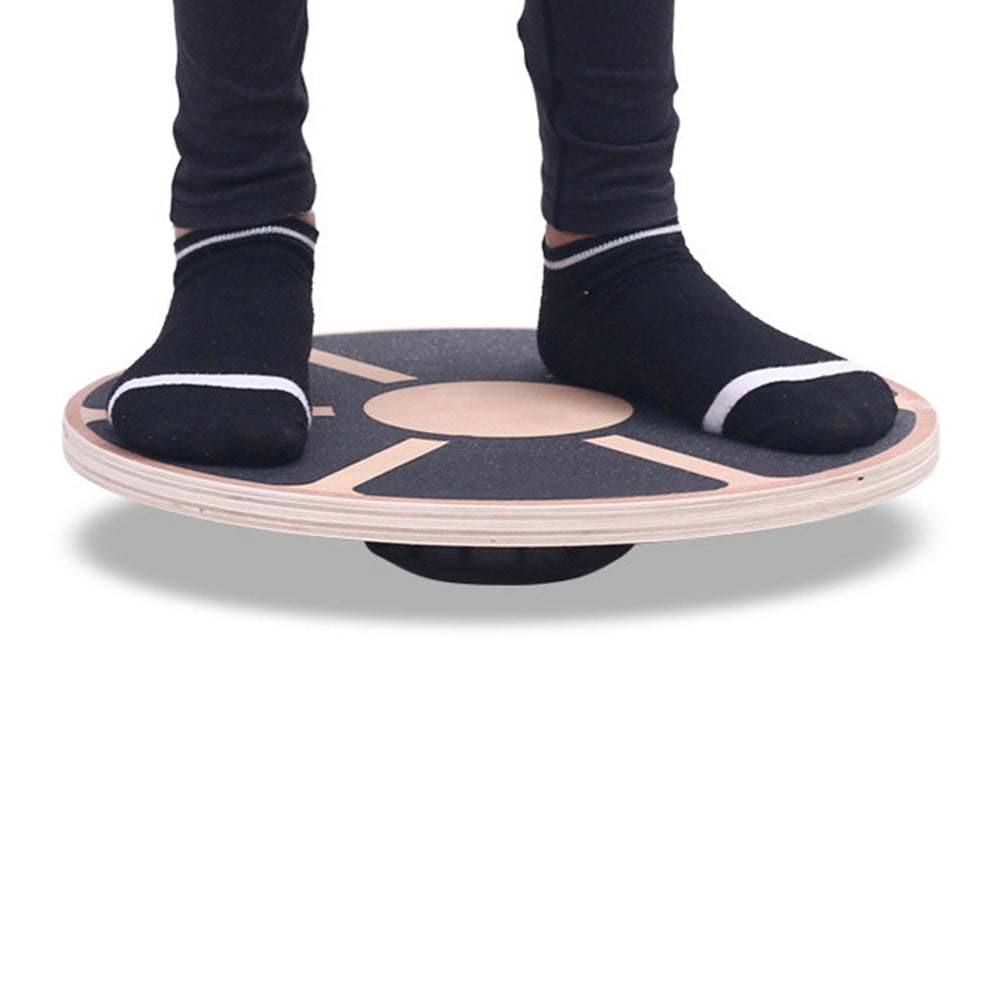 Non-Slip Balance Board Wooden Rocker Board Wobble Boards Yoga Exercise Balance Training Equipment