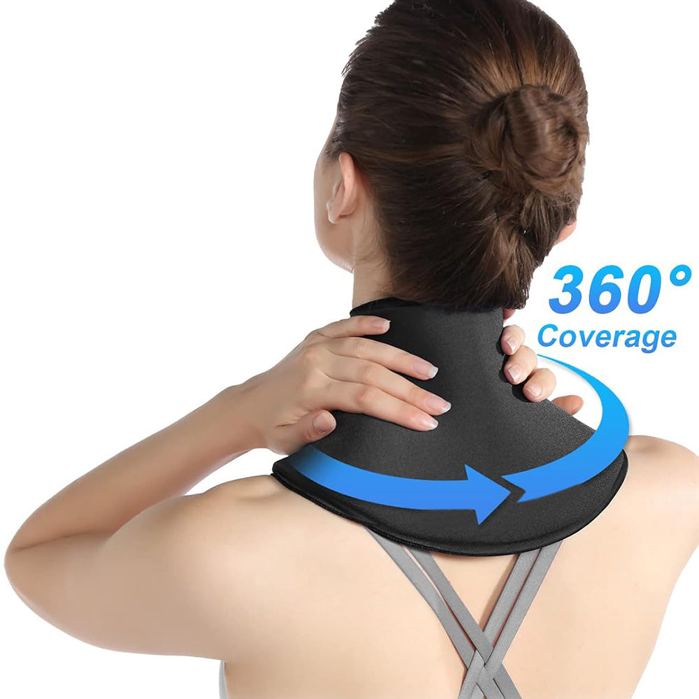 Gel Ice Pack Wrap for Neck Reusable Cervical Cold Hot Compress Cover