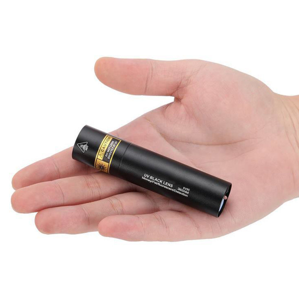 Portable UV Flashlight with USB-C Rechargeable Blacklight for Pet Stains, Resin Curing