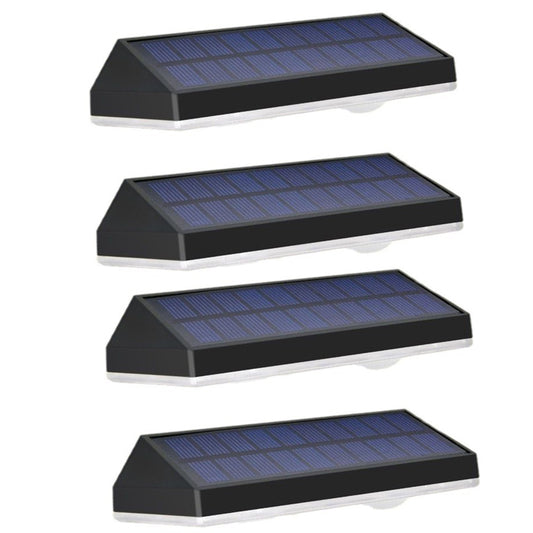 4Pcs Outdoor Solar Fence Lights Step Lights Garden Lights Solar Lamp