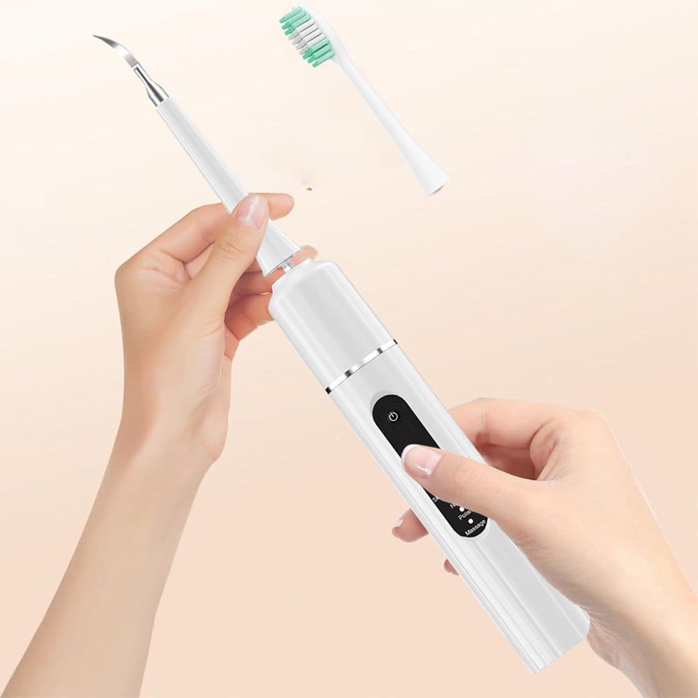 6-Speed Electric Teeth Cleaning Kit Portable Ultrasonic Scaler Tartar Plaque Calculus Remover
