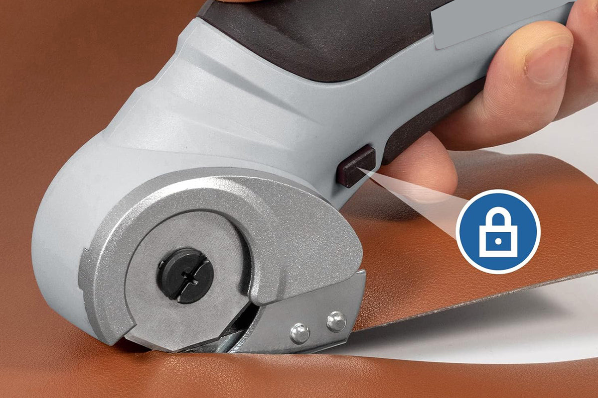 Cordless Cardboard Cutter Electric Fabric Cutter with Lock 4.2V Electric Scissors Multi-Cutting Tools for Leather Felt Rug Box