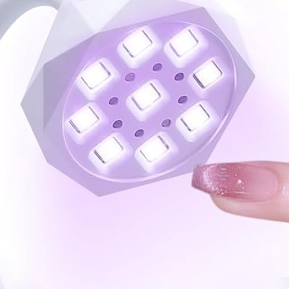 Motion Sensor UV Nail Lamp 360 Degrees Adjustable Fast Curing LED Dryer Light for Home Nail DIY Manicure