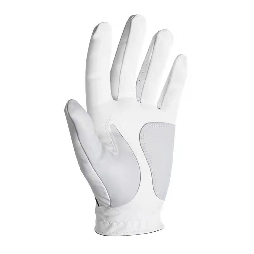 Men’s Golf Gloves PU Leather Non Slip Adjustable Gloves for Practice Left Hand