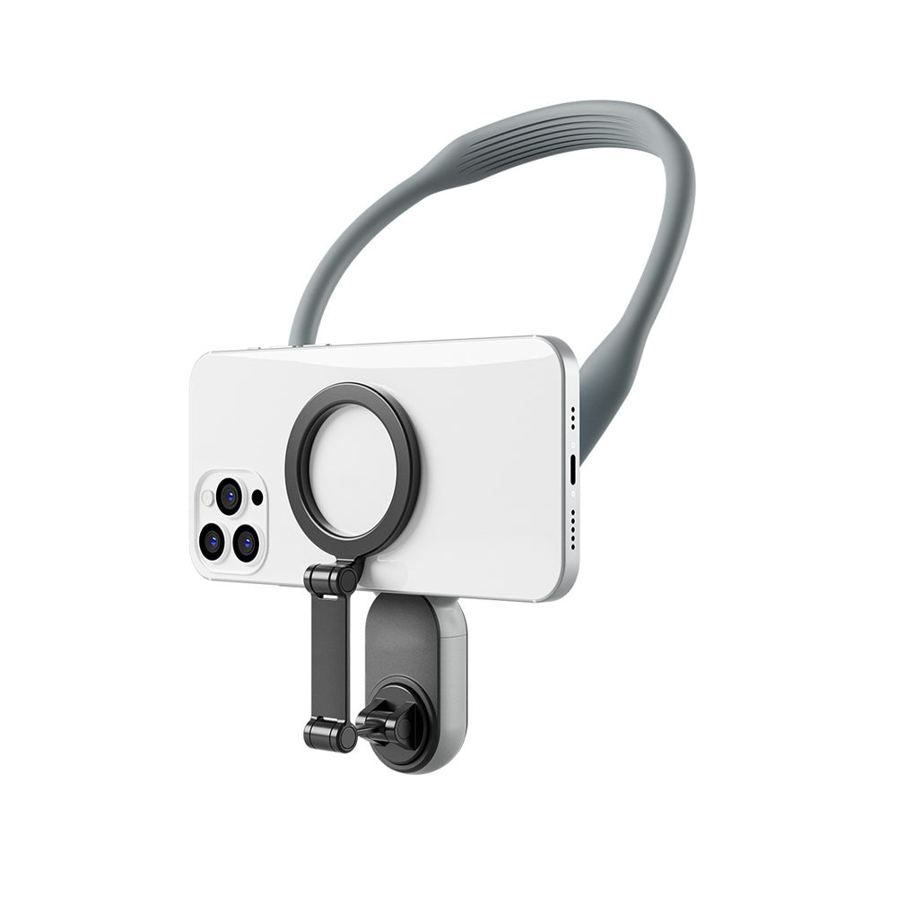 Magnetic Neck Mount Phone Holder Hand Free Phone Holder Compatible for POV/Vlog Video Recording