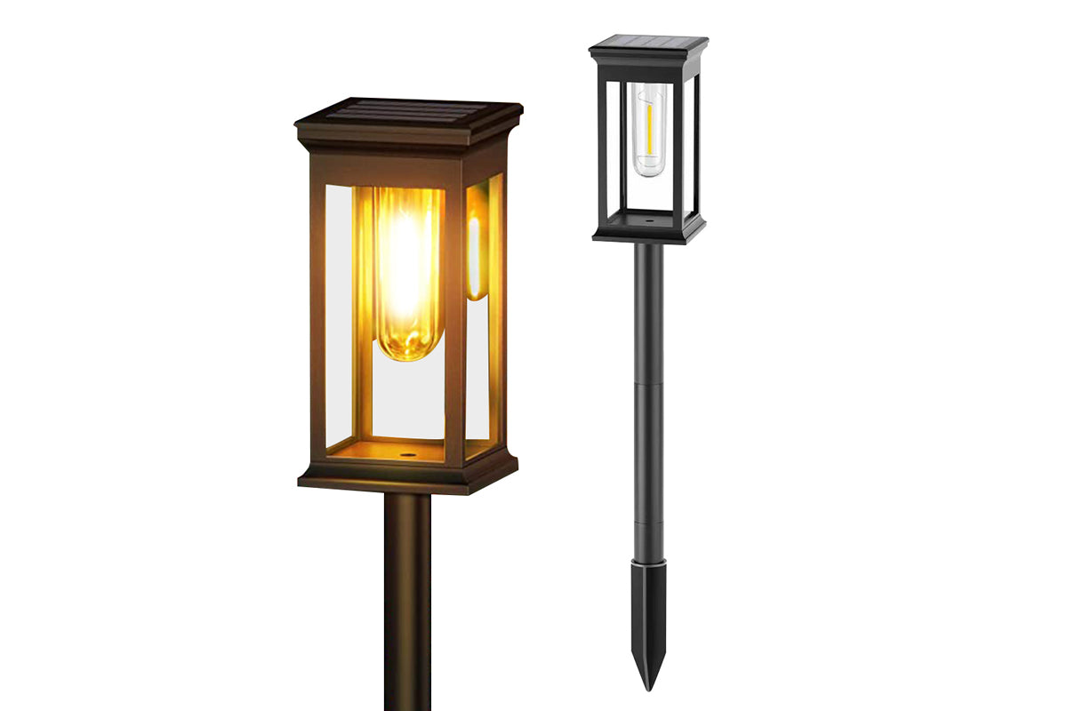 Solar Pathway Lights Waterproof 4 Pack Landscape Lights for Walkway Lawn Decor
