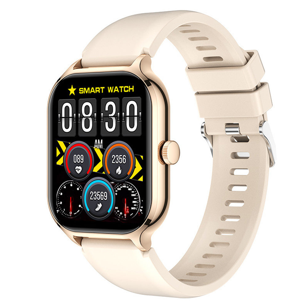 Bluetooth Smart Watch Sports Tracker Heart Rate/Sleep Monitor for iOS/Android Phone Golden