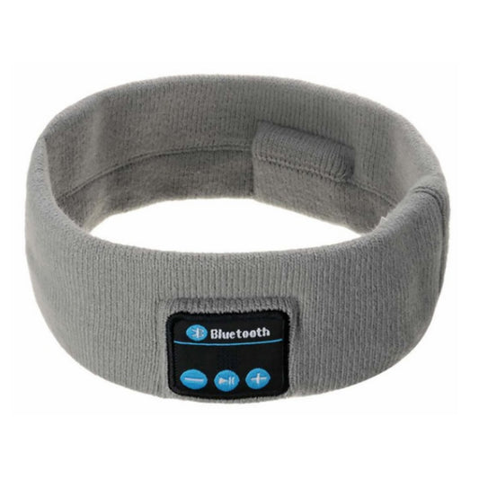 Sleep Headphones Eye Mask Bluetooth Wireless Headband Stereo Earphone Headband Music Sleeping Eye Mask Running Headband for Men Women -Light Gray