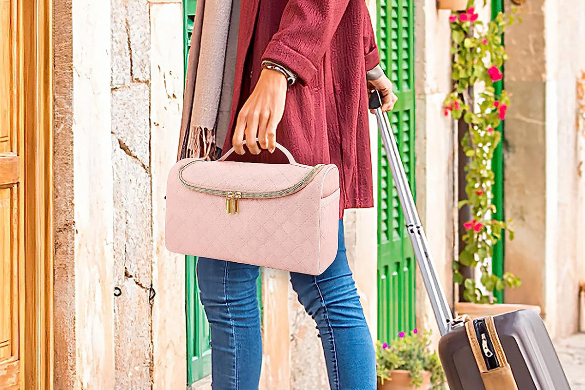 Travel Case Compatible with Dyson Airwrap Styler Sets-Pink