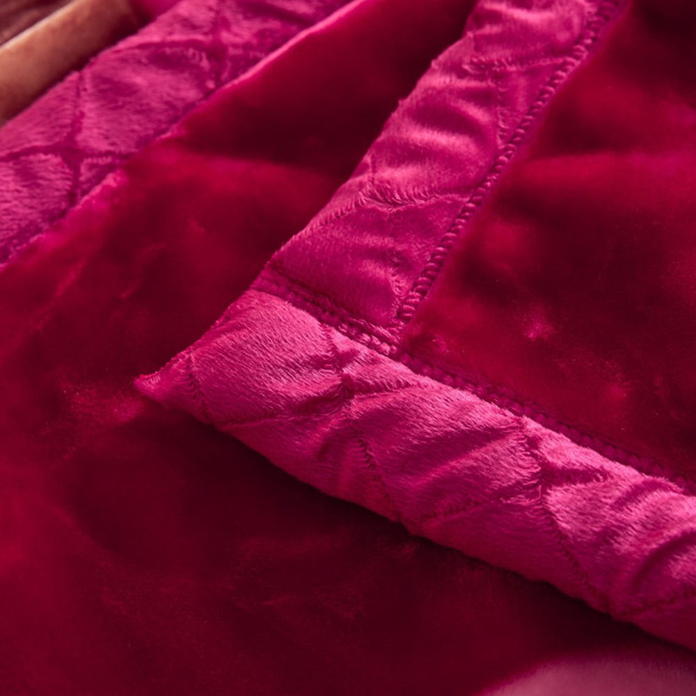 Soft Queen Size Blanket Double-Sided Winter Warm Quilt Throw Blanket Style 5