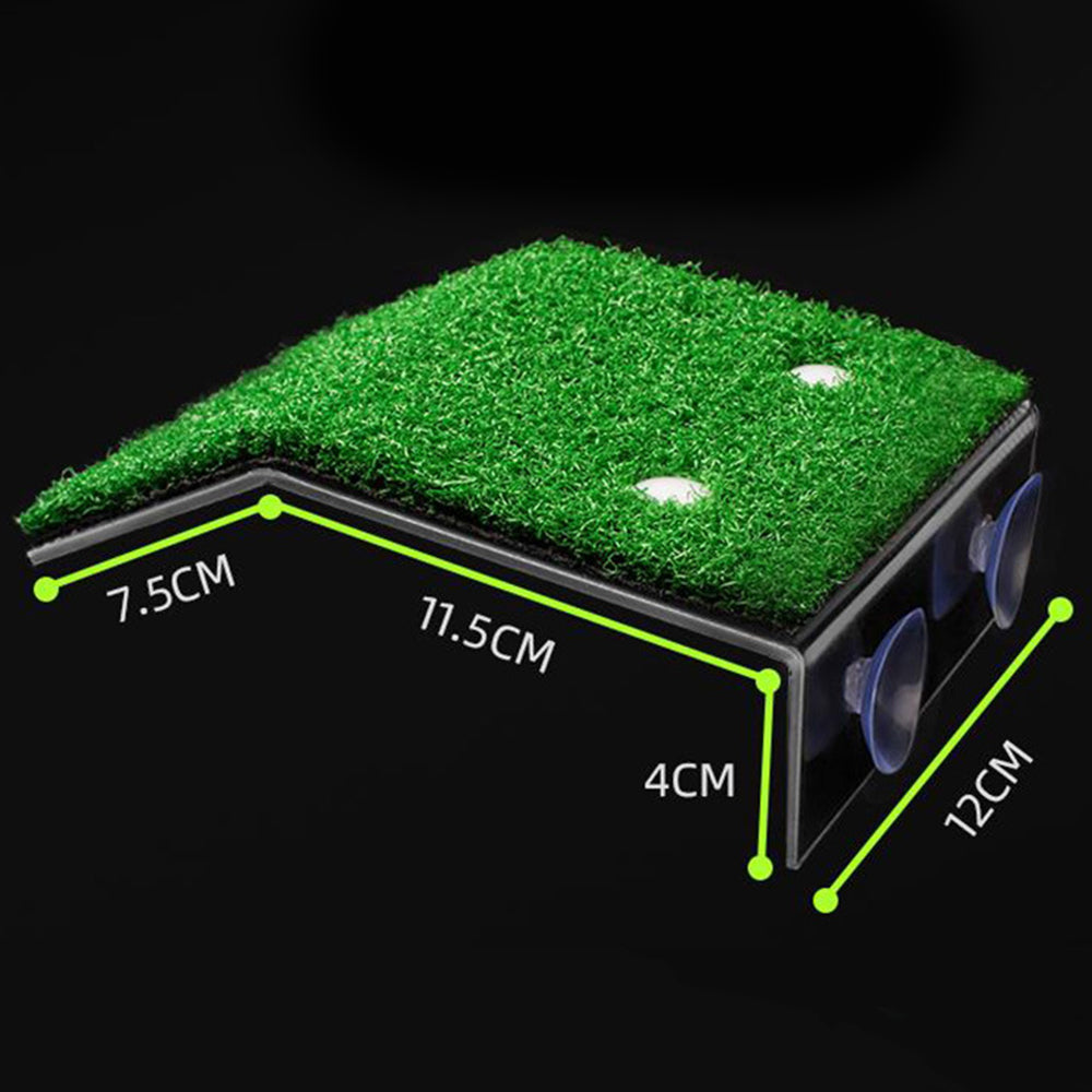 Turtle Basking Platform Simulation Grass Turtle Ramp for Fish Tank Aquarium