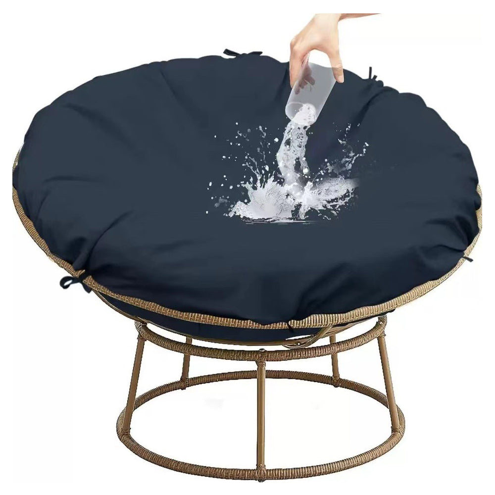 Water-Resistant Papasan Cushion Cover Removable Zippered Chair Seat Pad Slipcover