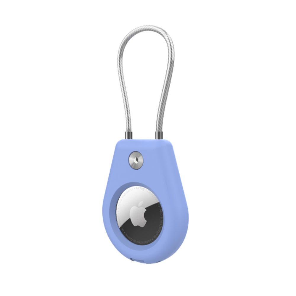 2Pcs For Apple AirTag Holders with Keychain AirTag Cases for Keys Luggage Pet Blue