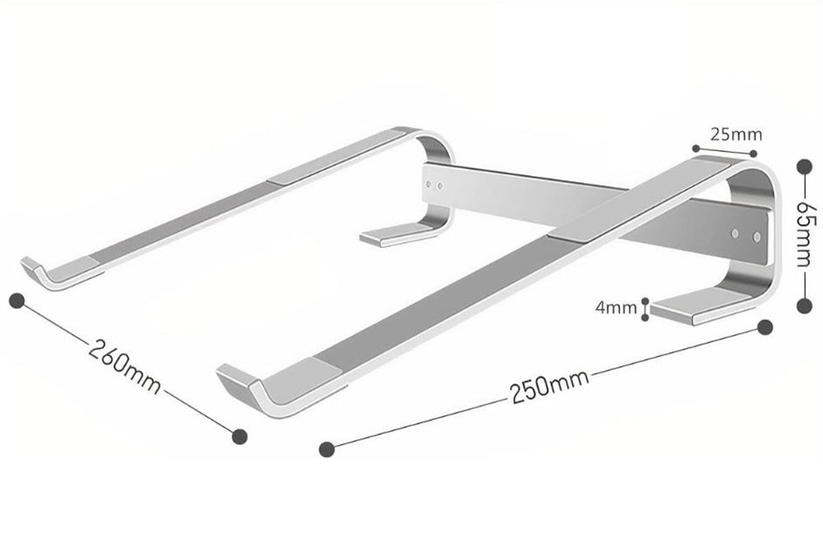 Laptop Stand Foldable Portable Desktop Holder for 10-18 inch MacBook-Silver