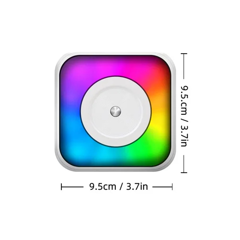 Mini Pocket Printer with RGB Light Thermal Printer with 10 Rolls of Paper