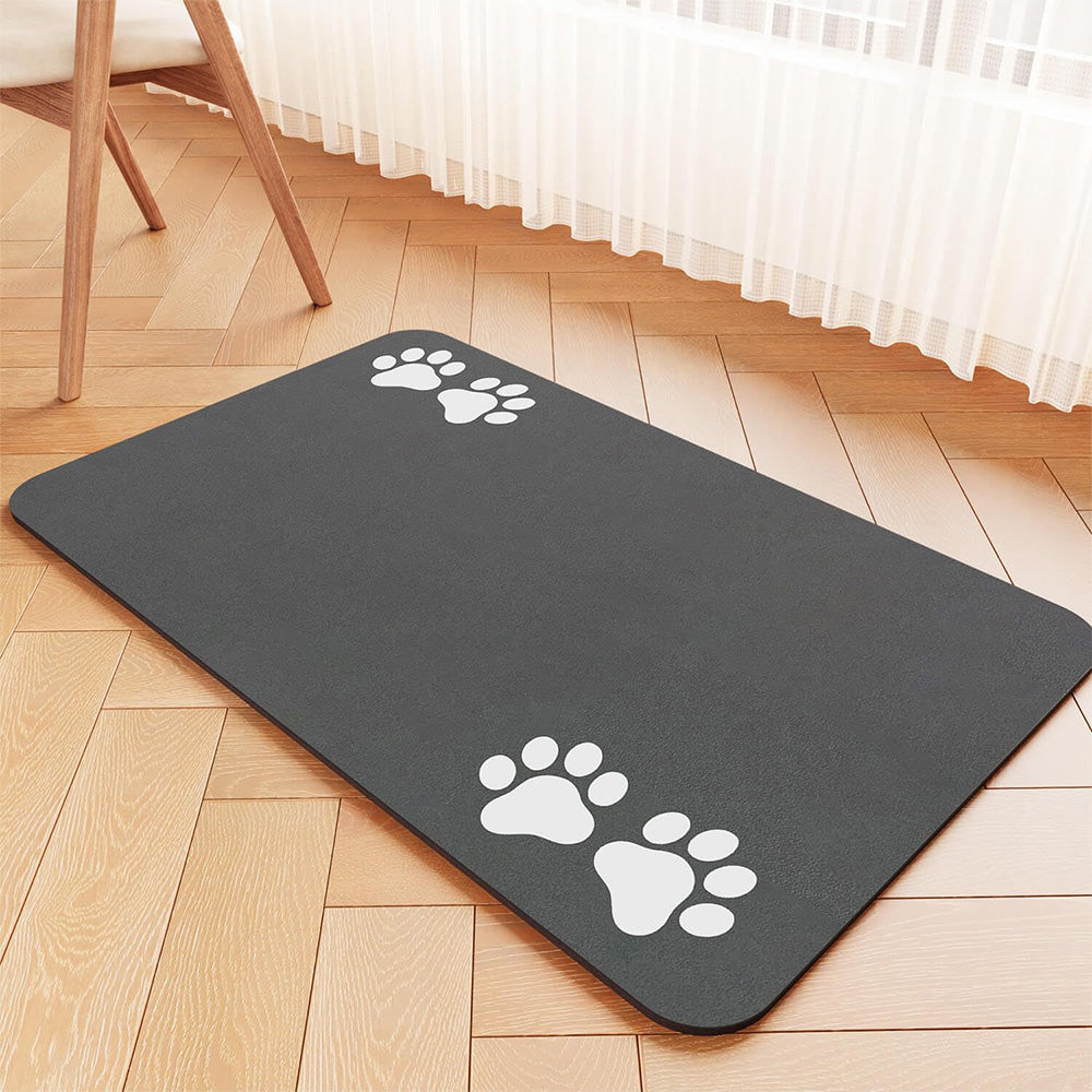 Pet Quick Dry Food Mat Absorbent Dog Feeding Mat for Food and Water Style 2