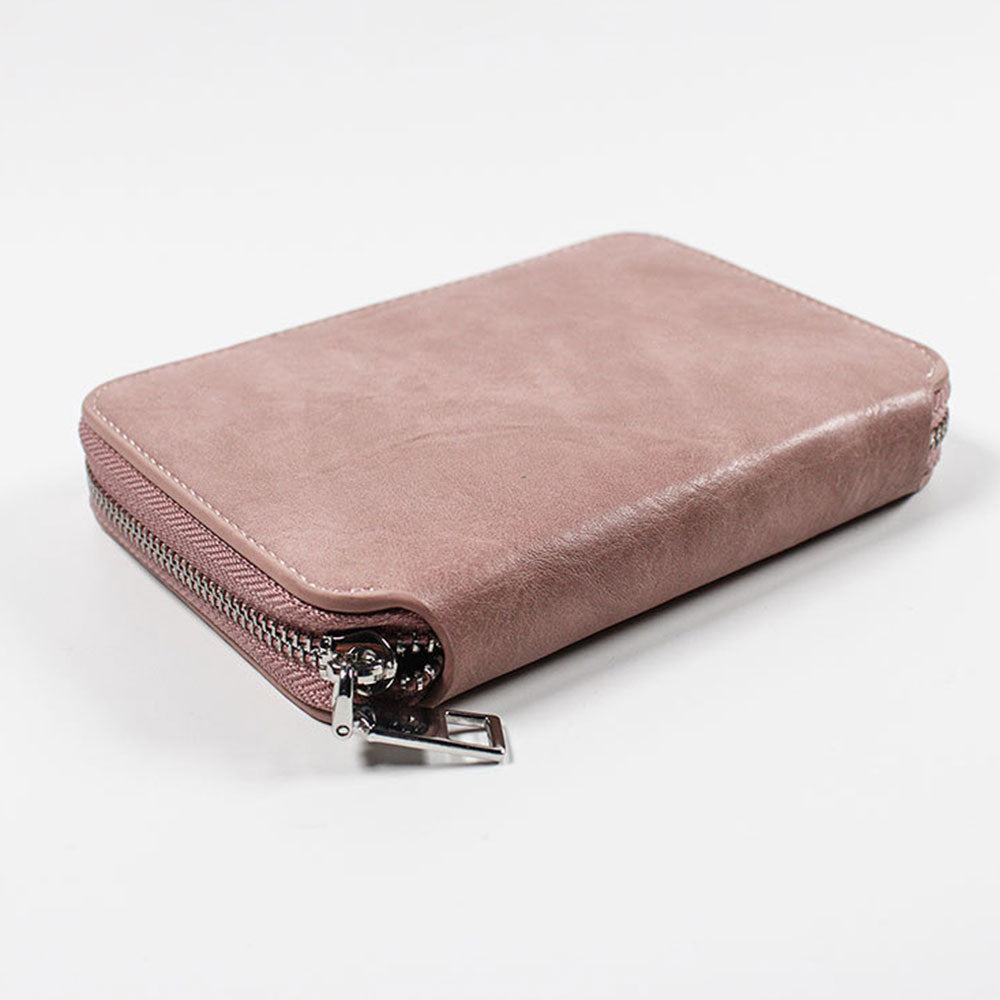 RFID Blocking Passport Wallet PU Leather Travel Passport Card Case Pink