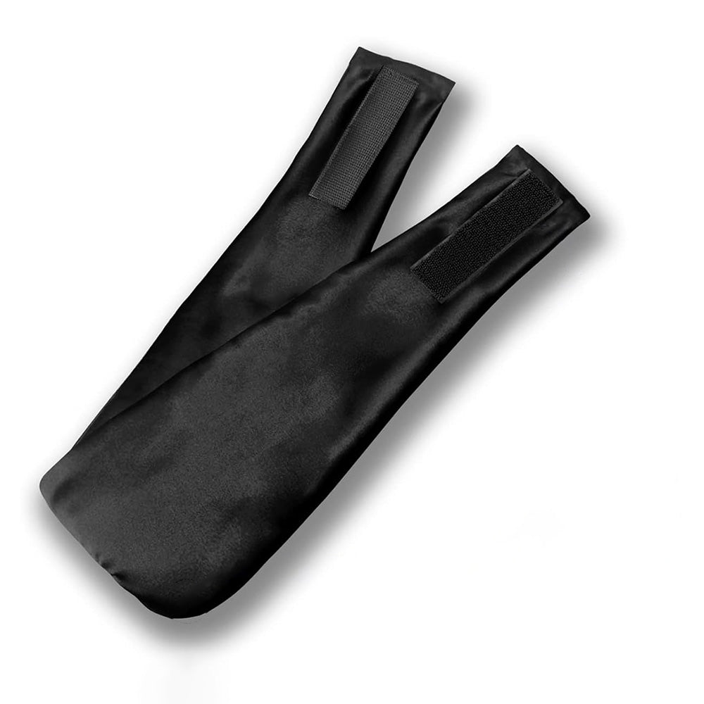 Silk Eye Mask for Sleeping Soft Pressureless Eye Cover Large Size Sleep Mask Black