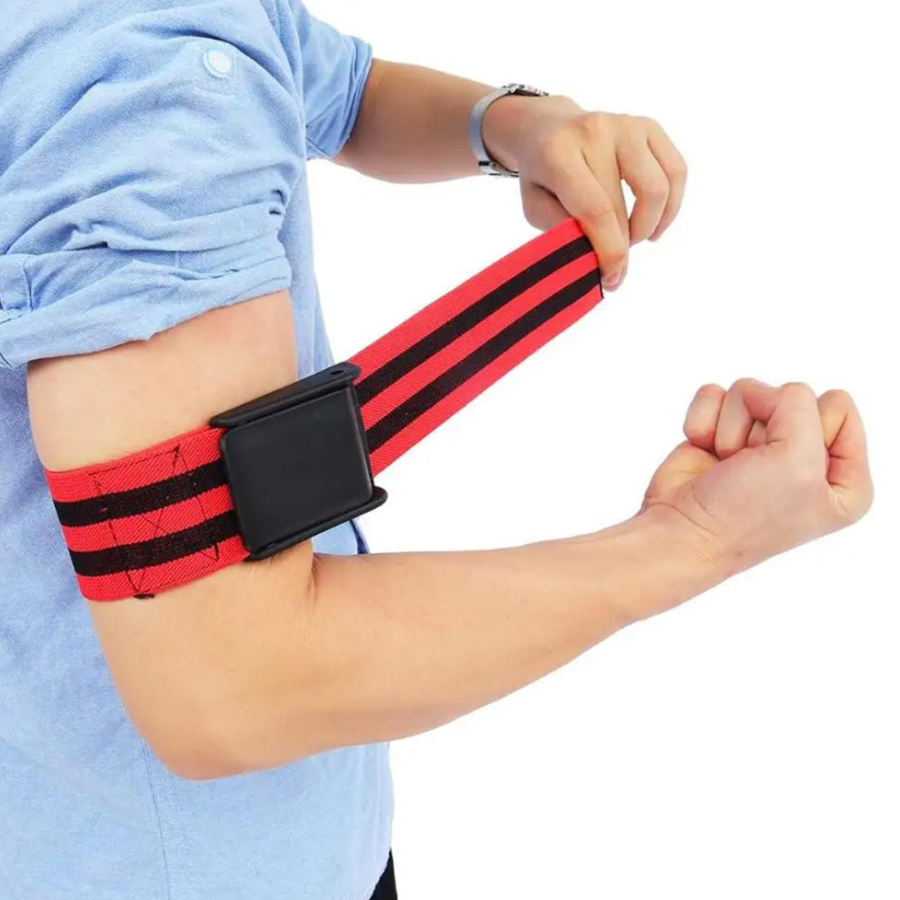 BFR Bundle Booty Resistance Bands Blood Flow Restriction Straps for Glute and Hip Exercising Fitness Red
