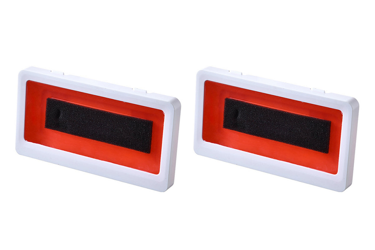 2Pcs Bathroom Waterproof Anti-Fog Wall Mount Shower Phone Storage Case-Red