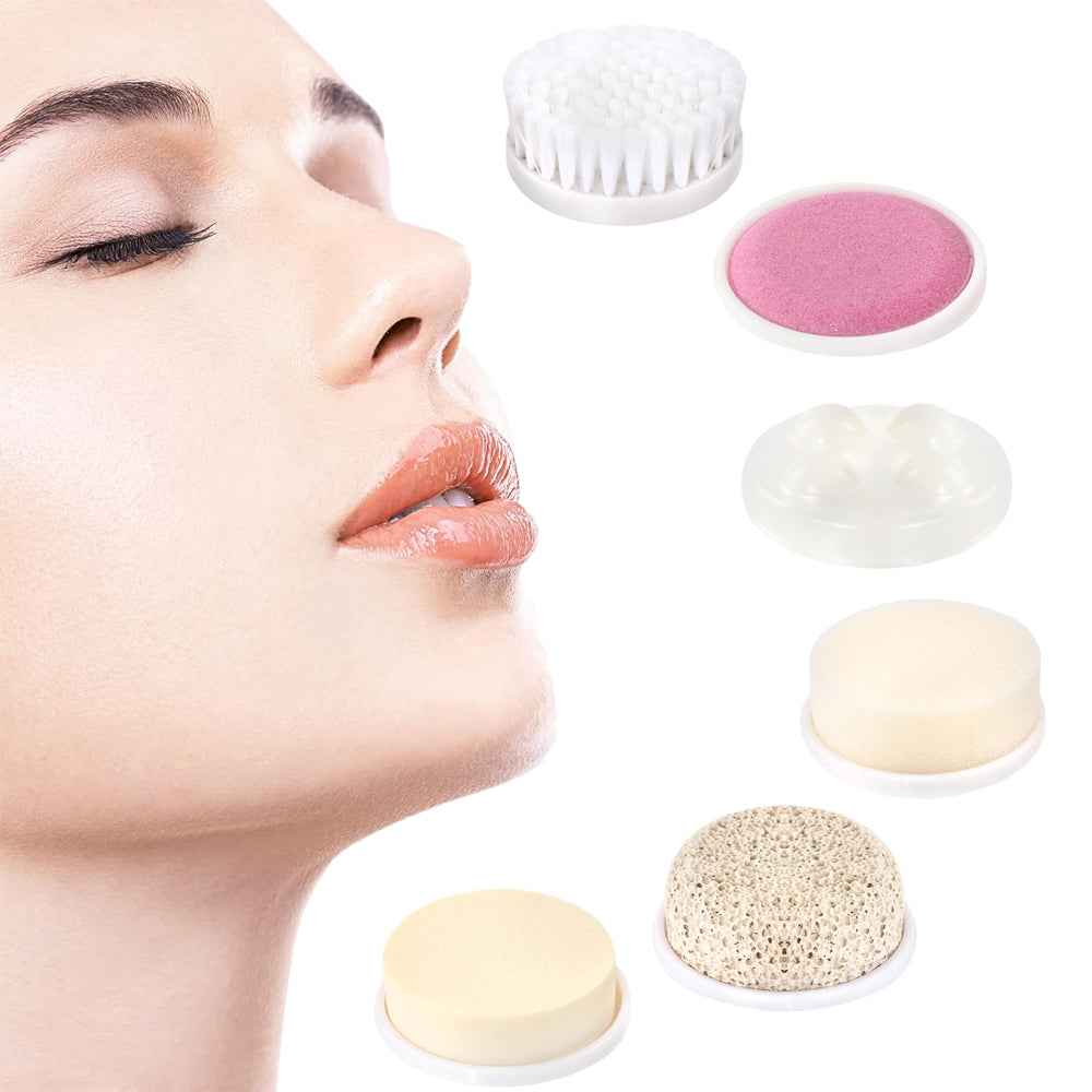 Skin Cleaning Brush Rotating Face Exfoliating Scrubber Dual Speed Facial Cleaning Brush Set